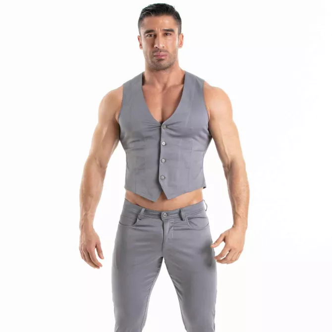 Chino Vest Grey