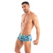 Printed Swim Trunk Blue with model
