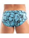 Slip De Bain Imprimé Bleu