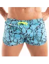 Mini Short De Bain Imprimé Bleu