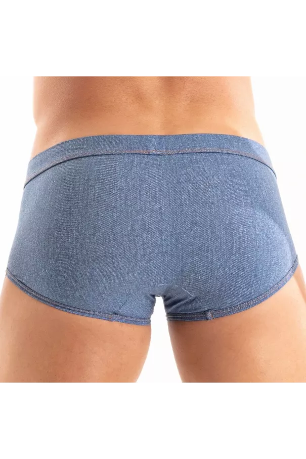 Le Boxer De Bain En Jean De Dos