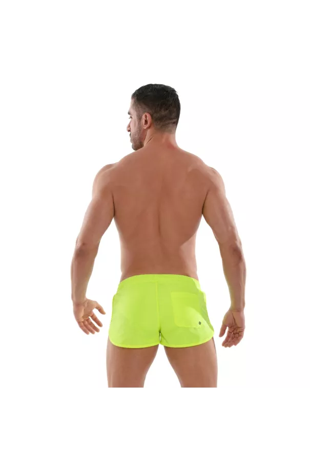 Mini Short De Bain Néon Jaune