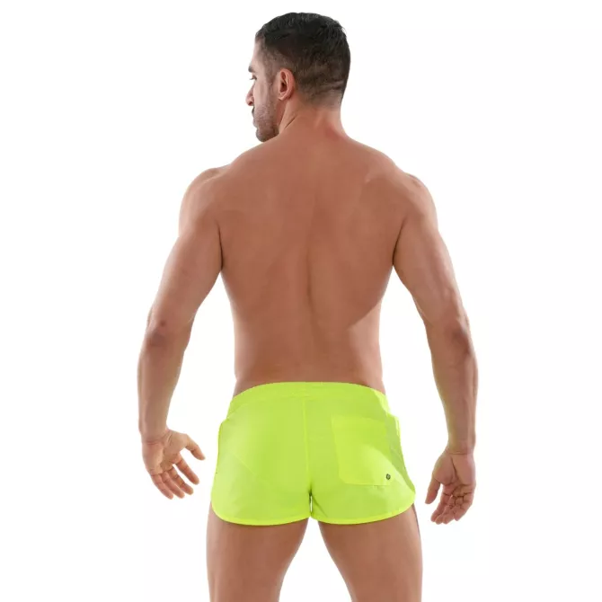 Mini Short De Bain Néon Jaune