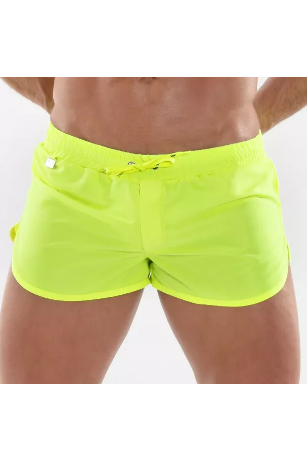 Mini Short De Bain Néon Jaune