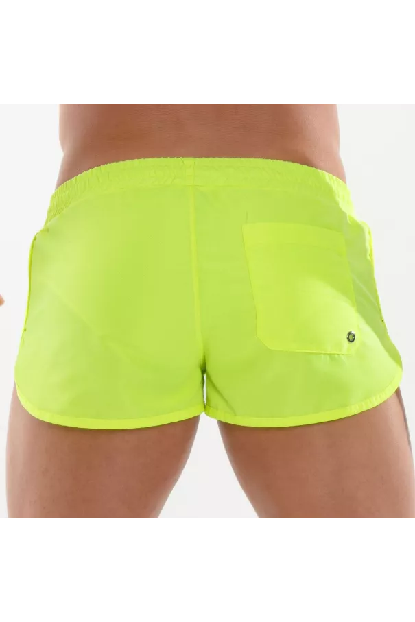 Mini Short De Bain Néon Jaune