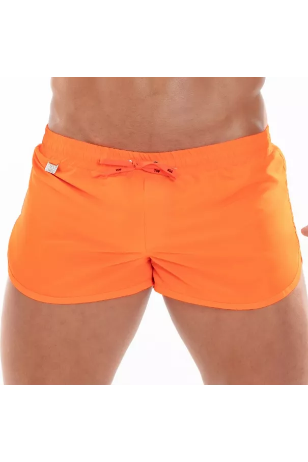Mini Short De Bain Néon Orange