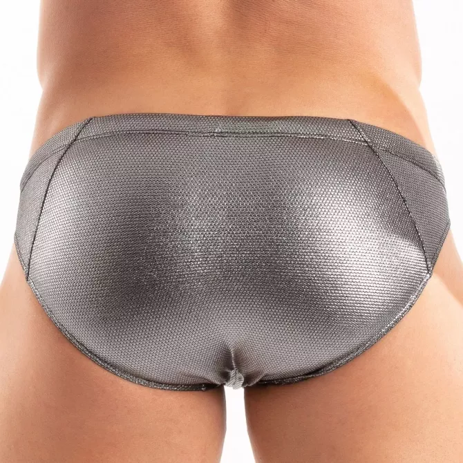 The Metal Swim Bikini Silver By TOF Paris From Back
