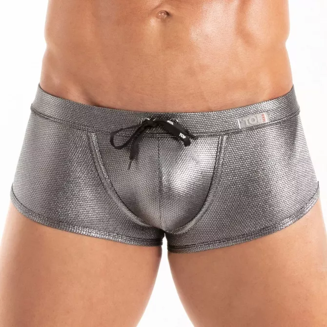 The New Metal Swim Trunk Silver