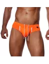 Slip de bain Happy Orange Fluo