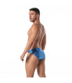 Model Wearing A Fiesta Minibriefs Royal Blue By TOF Paris
