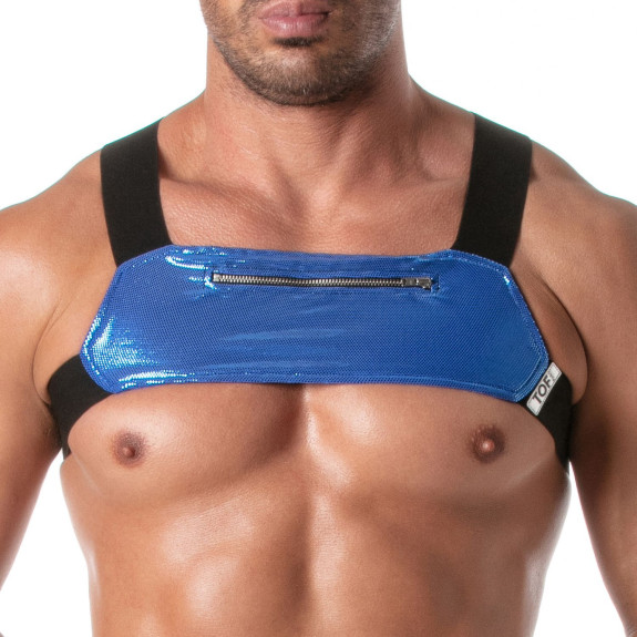 Le Nouveau Harnais À Poches Zippée Fiesta Bleu Royal