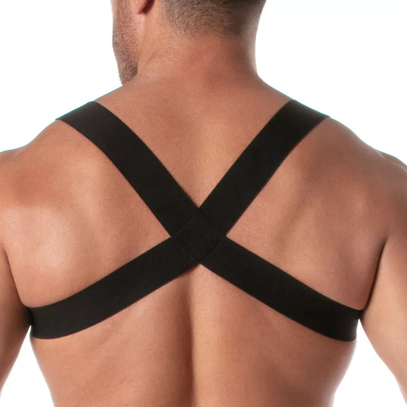 The Fiesta Zipped Pocket Harness Gold From Back