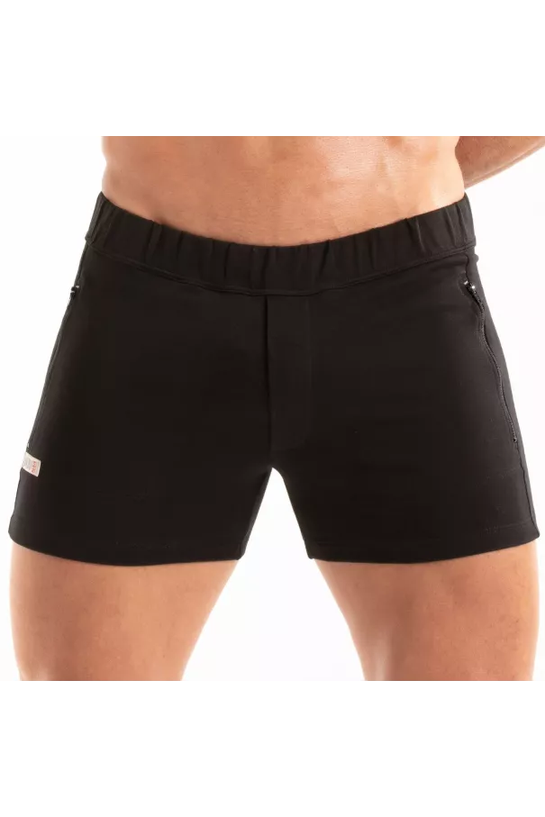 Paris Short Zippé Noir