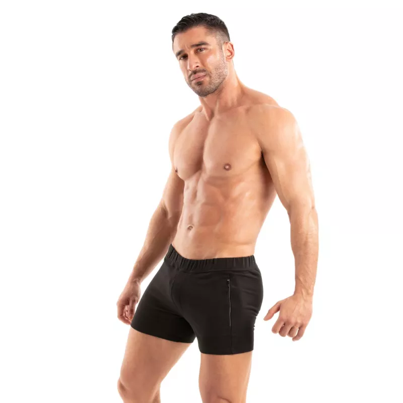 Paris Short Zippé Noir