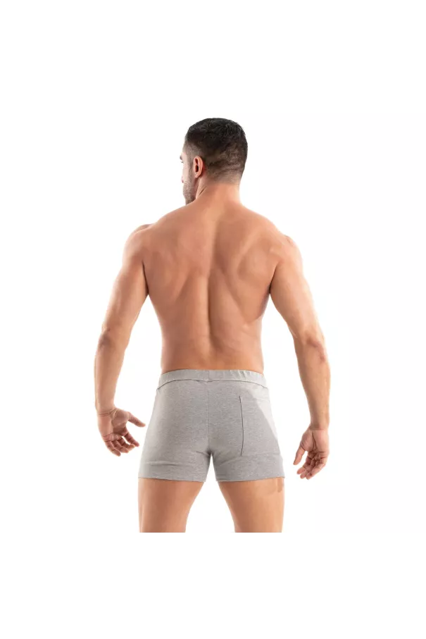 Paris Short Zippé Gris