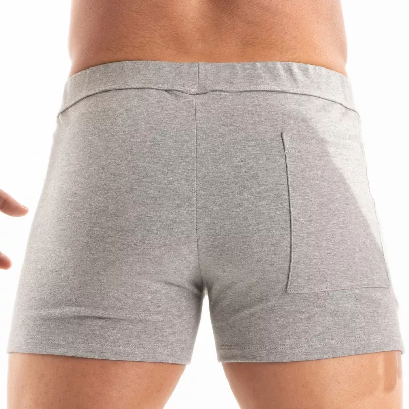 Paris Zipped Shorts Grey