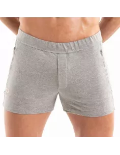 Paris Short Zippé Gris