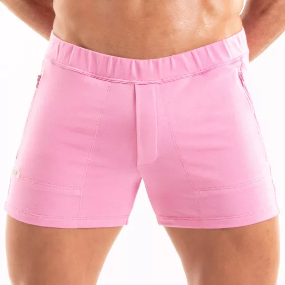 Paris Zipped Shorts Pink