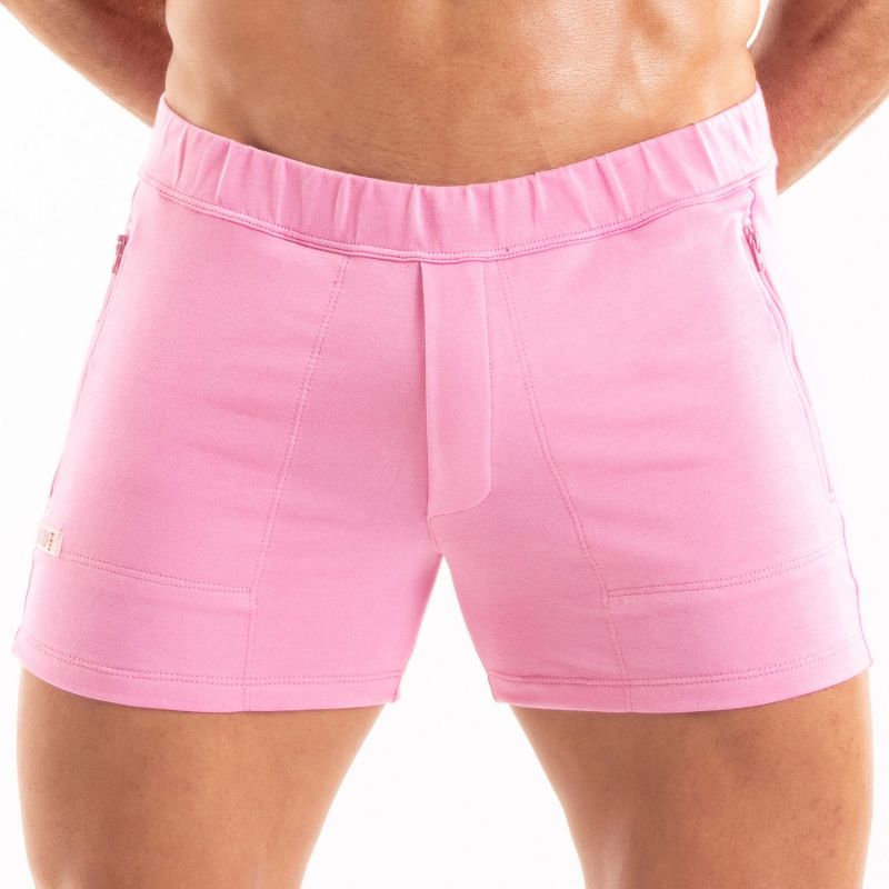 Paris Zipped Shorts Pink