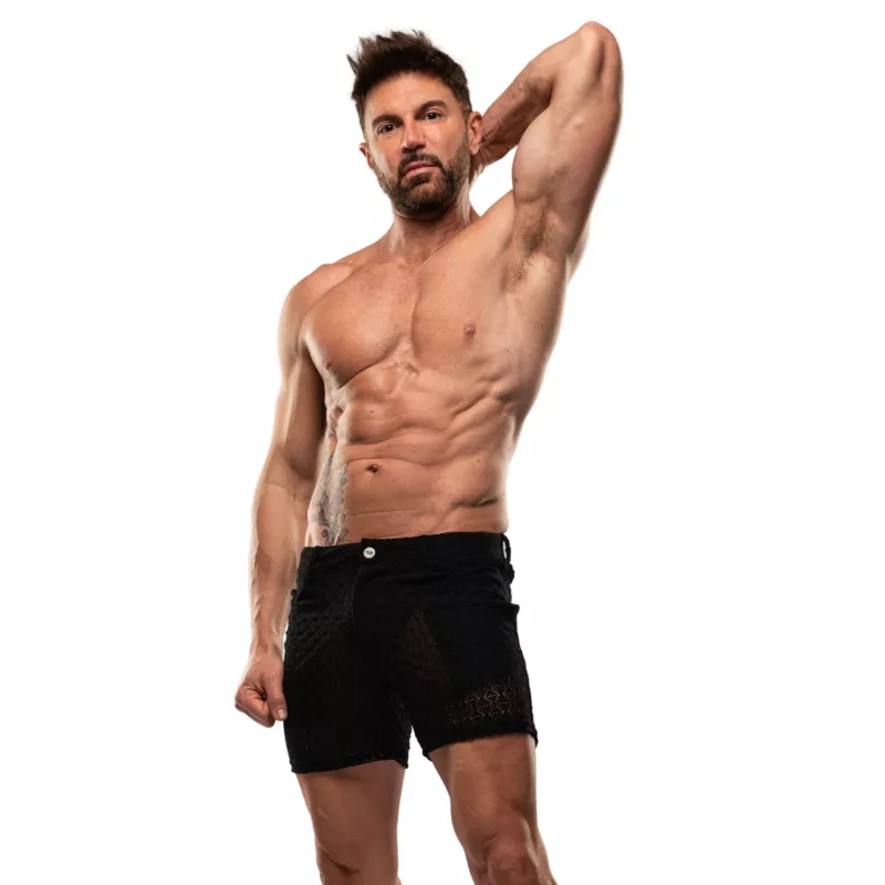 Riviera Mid Thigh Shorts Black