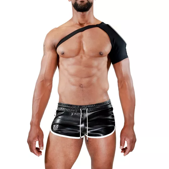 Harnais d'épaule Fetish Noir/Blanc - TOF-PARIS.com