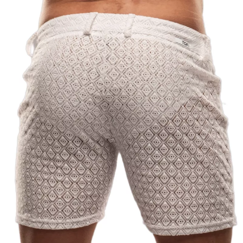 Short Mi-Cuisse Riviera Blanc