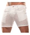 Riviera Mid Thigh Shorts White