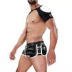 Shoulder harness Fetish Black/White - TOF-PARIS.com