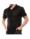 Chemise à Manches Courtes Riviera Noir