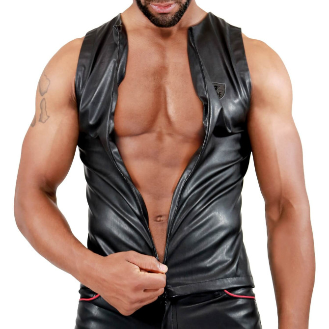 Zipped tank top fetish