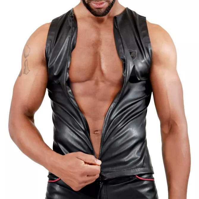 Zipped tank top fetish