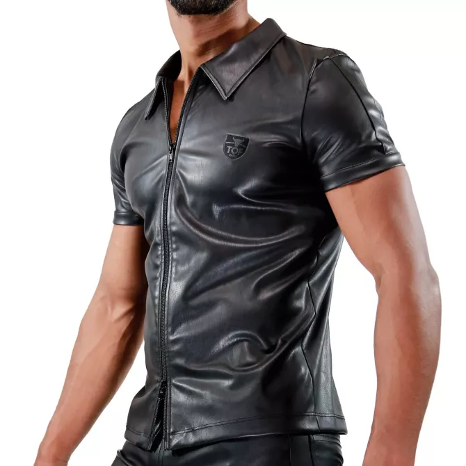 Veste zippée Fetish Noir - TOF-PARIS.com