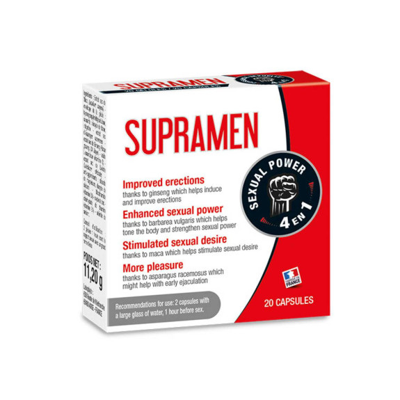 Supramen - Stimulant Sexuel Homme Naturel & Complet | Bien Etre Sexuel
