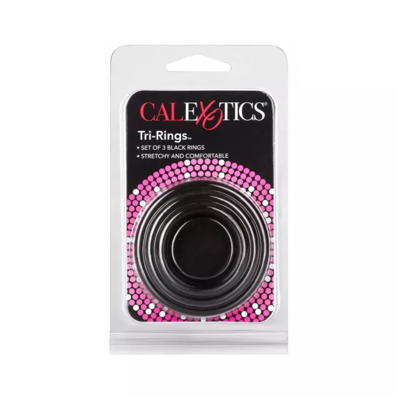 Set of 3 cockrings Black