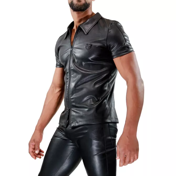 Veste zippée Fetish Noir - TOF-PARIS.com