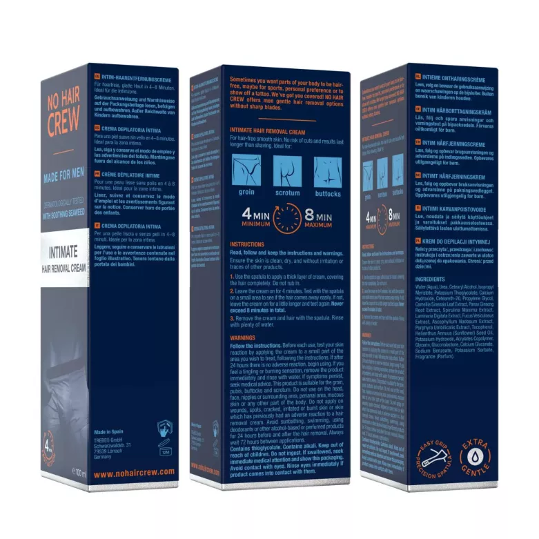 Crème Dépilatoire Intime Homme | TOF Paris