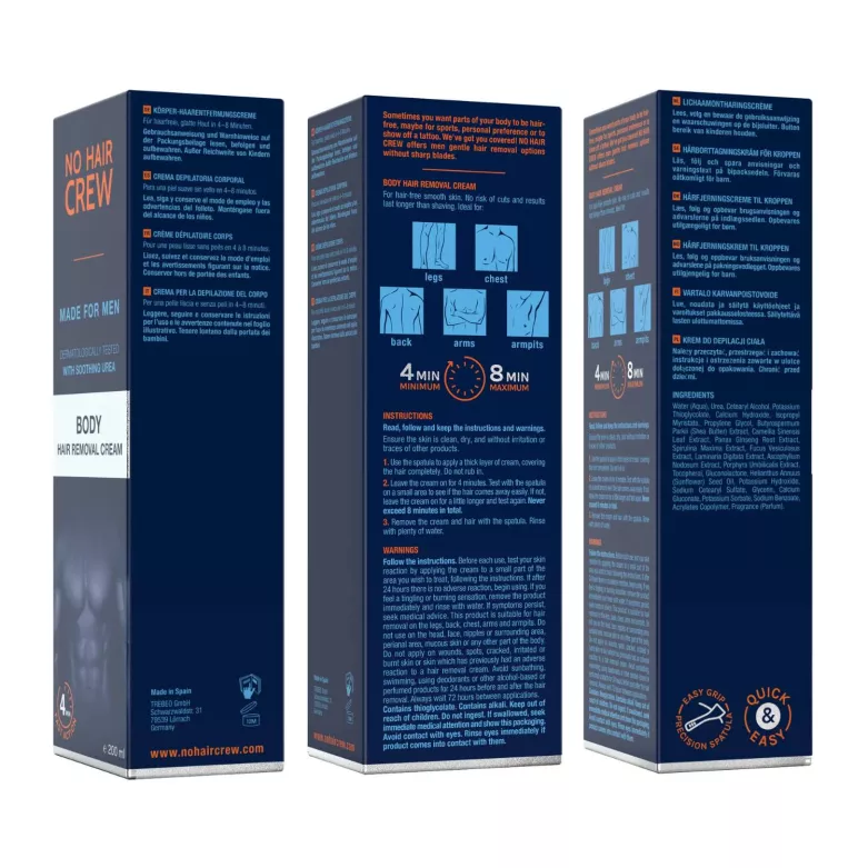 Crème dépilatoire pour le corps homme | TOF Paris