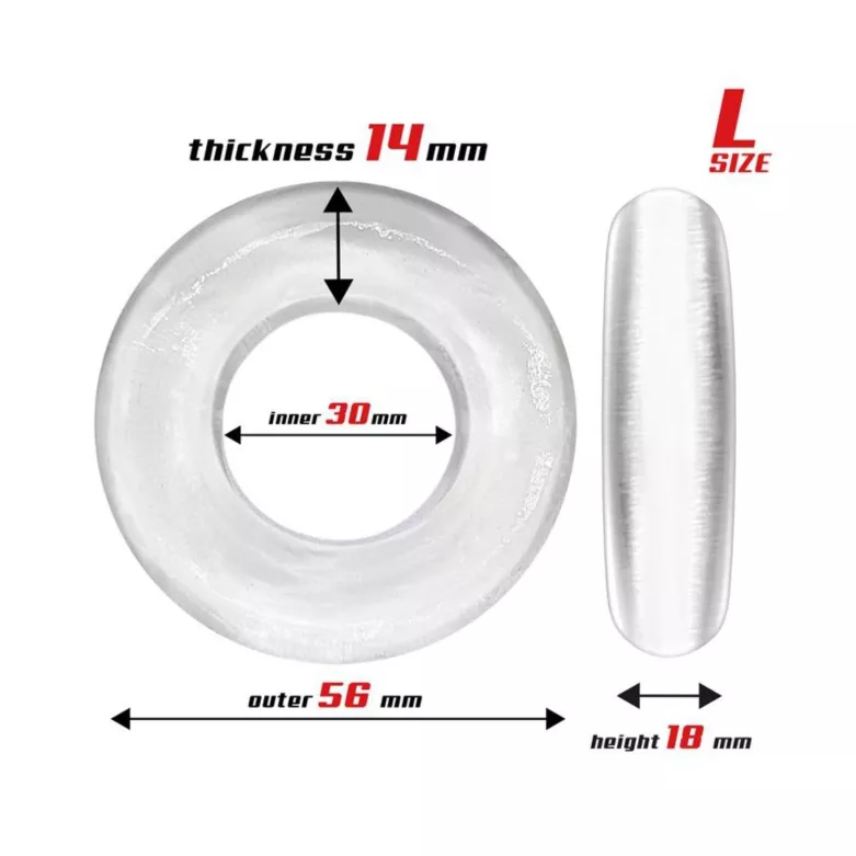 Cockring homme x3 Beast Rings | TOF Paris - Transparents