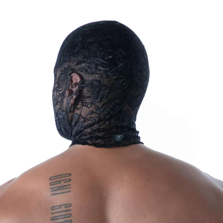 Discover the New Fluid Lace Open Mouth Hood From Back