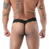 The fluid lace ultra thong black