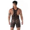 The fluid lace pocket open wrestling body black for men