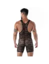 The fluid lace pocket open wrestling body black for men