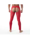 The fluid lace open legging red by TOF Paris