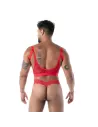 Le string ultra en dentelle fluide rouge pour homme