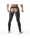 The fluid lace open legging black for men