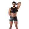 Le Nouveau Crop top Zippé en Dentelle Fluide Noire