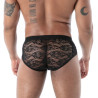 The Fluid lace pocket brief black From back
