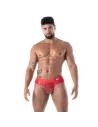 The Fluid Lace Pocket Brief Red By TOF Paris