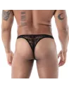 The fluid lace G thong black For men