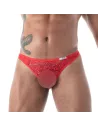 String en dentelle rouge zoom produit